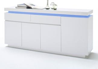 Sideboard Hochglanz weiß Lack 175 cm