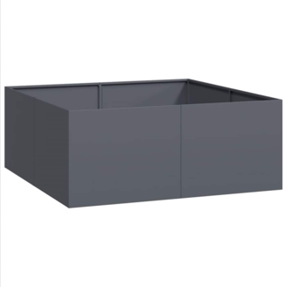 vidaXL Pflanzgefäß Anthrazit 100x100x40 cm Stahl 860817