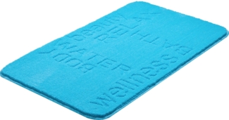 Linea Due Feeling Badteppich 65x115 cm blau