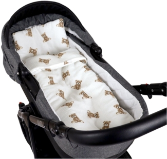 Babydecke BabyLux Babydecke Musselin Kinderwagendecke Kuscheldecke 75x60 cm MPM, BabyLux, D6 Teddys MPM
