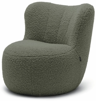 freistil ROLF BENZ Cocktailsessel freistil 173, Cozy-Edition Teddy- oder Schäfchenstoff, Bouclé, verschiedene Farben