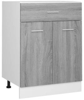 Unterschrank mit Schublade Grau Sonoma 60x46x81,5 cm