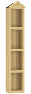 vidaXL Geräteschuppen 40x33x222 cm Kiefernholz Imprägniert 318189