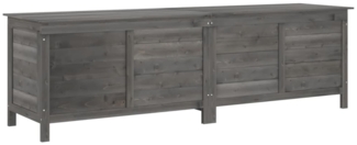 vidaXL Gartentruhe Anthrazit 198,5x50x56,5 cm Massivholz Tanne 364762