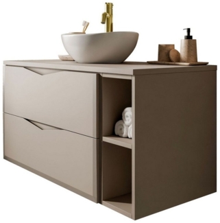 Lookway Badmöbel-Set MIRA II 80 cm mit Soft-Close & Waschbecken, (Badezimmerschrank mit wählbarem, Becken und Armatur), mit Soft-Close-System