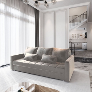 Masseno Sofa SIRO mit Schlaffunktion, Schlafsofa, Couch mit Bettkasten
