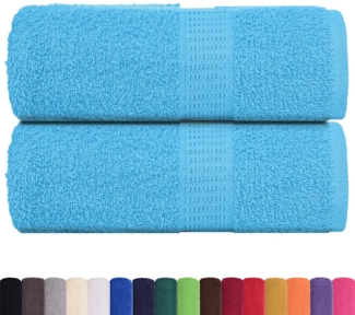 vidaXL Waschhandtücher 2 Stück FROGN Türkis 30x30 cm 100% Baumwolle 136968