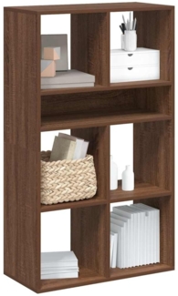 vidaXL Bücherregal Braun Eichen-Optik 66x31x112 cm Holzwerkstoff