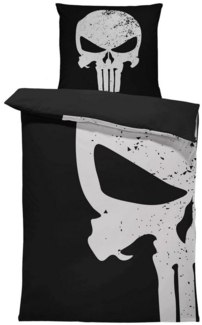 One Home Bettwäsche Skull, Mikrofaser, 2 teilig, Totenkopf Muster