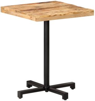 vidaXL Bistrotisch Quadratisch 60x60x75 cm Raues Mangoholz 320264