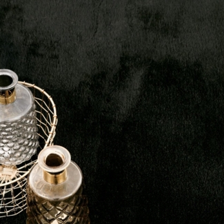 KADIMA DESIGN Teppich waschbar Unifarben Wohnzimmer schmutzabweisend Teppich Kurzflor, Läufer, Höhe: 14 mm, Florhöhe: 10 mm, 100% Polyester, Läufer, 60x100 cm, Schwarz