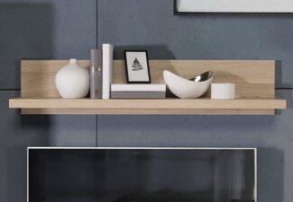 Newroom Wandboard Cosima, Wandboard Sonoma Eiche Modern Wandregal Bücherregal Wohnzimmer