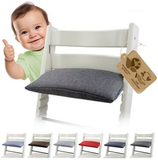 BAMBINIWELT Sitzauflage, kompatibel mit Stokke 'Tripp Trapp' Hochstuhl, 1-teilig meliert dunkelgrau