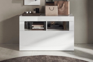 INOSIGN Garderobenschrank Basic, Breite 91 cm, Höhe 59 cm, Schuhbank 1 Klappe Garderobenbank, moderne Rahmenoptik