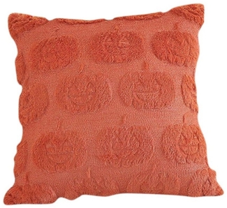 Coonoor Kissenbezug Halloween Kissenbezüge – Weiche Plüsch Kürbis Kissenhüllen, (1 Stück), Halloween Dekoration für Innenräume, Herbst & Erntedankfest Deko