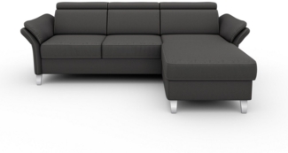 sit&more Ecksofa Vincenzo L-Form, inklusive Kopfteilverstellung, wahlweise mit Bettfunktion, Bettkasten