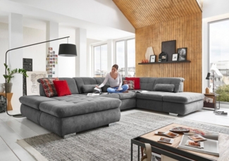 Die PlanBar Wohnlandschaft MP-IN17004 U-Form, wahlweise mit Funktionen, Kaltschaum-Polsterung