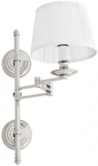 Casa Padrino Luxus Wandleuchte Nickel - Luxus Qualität