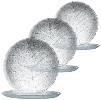 Luminarc Gebäckteller Luminarc Aspen Teller flach 24cm 6er Set, Glas, (Spar-Set)
