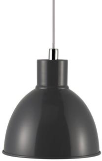 Nordlux Pop Pendelleuchte E27, 21,5cm rund, anthrazit