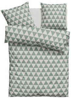 Lüttenhütt Bettwäsche Gretje in Gr. 135x200 oder 155x220 cm, Renforcé, 2 teilig, Bettwäsche aus Baumwolle, grafische Bettwäsche mit Reißverschluss