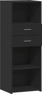 vidaXL Highboard Schwarz 45x42,5x124 cm Holzwerkstoff 846167
