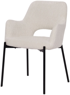 Stuhl Sit&Chairs 60,5 x 84 x 56 cm Polyester Metall Weiß Schwarz