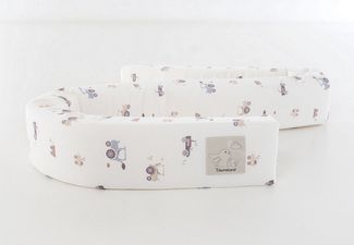 Träumeland Bettschlange Little Farm blau 10 x 200 x 12 cm