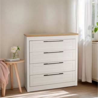 OTTO home Schubkastenkommode Büsum Schlafzimmer Schrank Wäscheschrank, Sideboard mit 4 Schubladen im Landhaus Design Bestseller