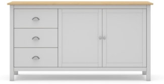 Calicosy 'MISTI' Sideboard mit 2 Türen und 3 Schubladen L150 cm - Weiß