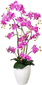Kunstorchidee Deko-Orchidee Phalaenopsis XL im Keramiktopf Orchidee Phalaenopsis, Creativ green, Höhe 110 cm