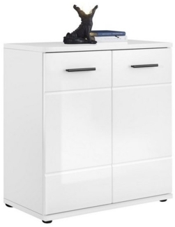 Stella Trading Kommode, Holzwerkstoff, Weiß, BxHxT 74 x 75 x 35 cm