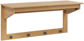 vidaXL Garderobenständer Honigbraun 90 x 35 x 41,5 cm 42025033