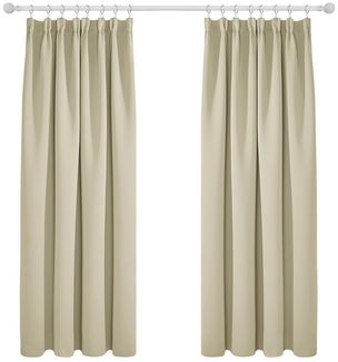 Deconovo Verdunkelungsvorhang Gardinen mit Kräuselband Blickdicht Vorhänge Wohnzimmer 4er Set, Vorhang Verdunkelung Vorhänge Kälteschutz Schlafzimmer Thermovorhang