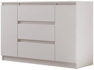 Beautysofa Kommode mit drei Schubladen LEMON, Breite: 120cm oder 140cm, viele Farbvarianten, mit 3 Schubladen