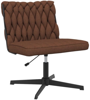 vidaXL Bürostuhl Drehbar Braun Stoff 4105404