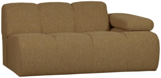 Modulsofa Mojo Boucle 1,5er Arm-Rechts, Gelb/Braun