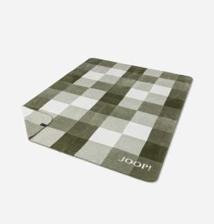 Joop! Wohndecke Kuscheldecke 150x200 cm Mesh grün Mosaik Karo kariert 807496