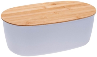 kamelshopping Brotkasten Brotkasten mit Schneidebrett aus Bambus-Holz / Deckel, moderne Brotbox mit Deckel aus hochwertigem Kunststoff