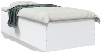 vidaXL Bettgestell Weiß 100x200 cm Holzwerkstoff 3280958