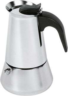 WEIS Espressokocher 4 Tassen Edelstahl