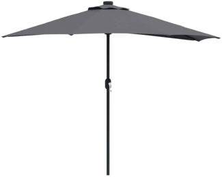 vidaXL Garten-Sonnenschirm Anthrazit 294 x 150 x 224 cm 42003269