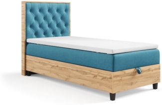 Best for Home Boxspringbett mit Bettkasten Trinity K-14 PLATE SINGLE inkl. 7 cm Topper (70x200 80x200 90x200 100x200 cm), Verschiedene Liefermöglichkeiten, TOP Preis-Leistungs-Verhältnis