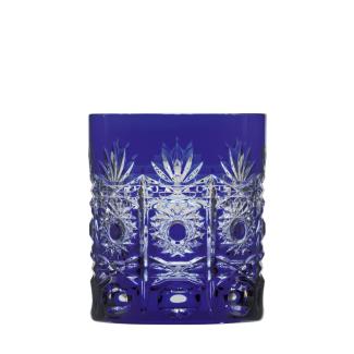 Whiskyglas Kristall Dresden kobalt (9 cm)
