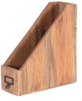DESIGN DELIGHTS Aufbewahrungsbox STEHSAMMLER "NOTA", Altholz massiv Holz, 30 cm, Stehordner