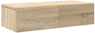 vidaXL Wandregal mit Schubladen Sonoma-Eiche 60x26,5x15 cm 859970
