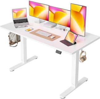 Elektrisch höhenverstellbarer Schreibtisch 152x60 cm Tischplatte