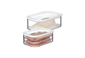 Mepal MODULA Frischhaltedosen Wurst & Käse Set weiß