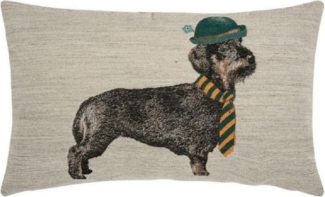 PAD Kissenhülle Kissenhülle Sausage Dackel Green (35x60 cm)