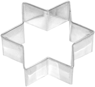 Birkmann Weihnachten Ausstechform 'Stern' 5 cm Weißblech - A